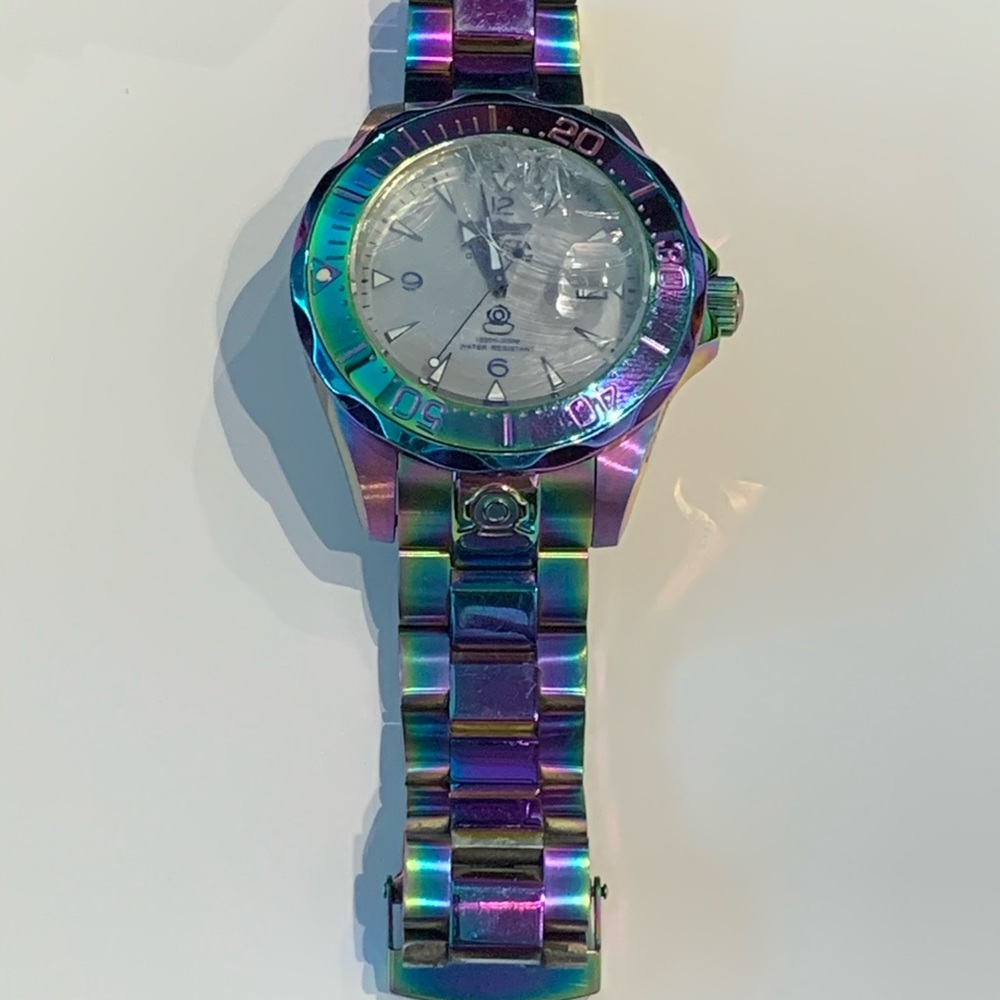 Used Invicta Iridescent Watch w/ Meteorite Dial